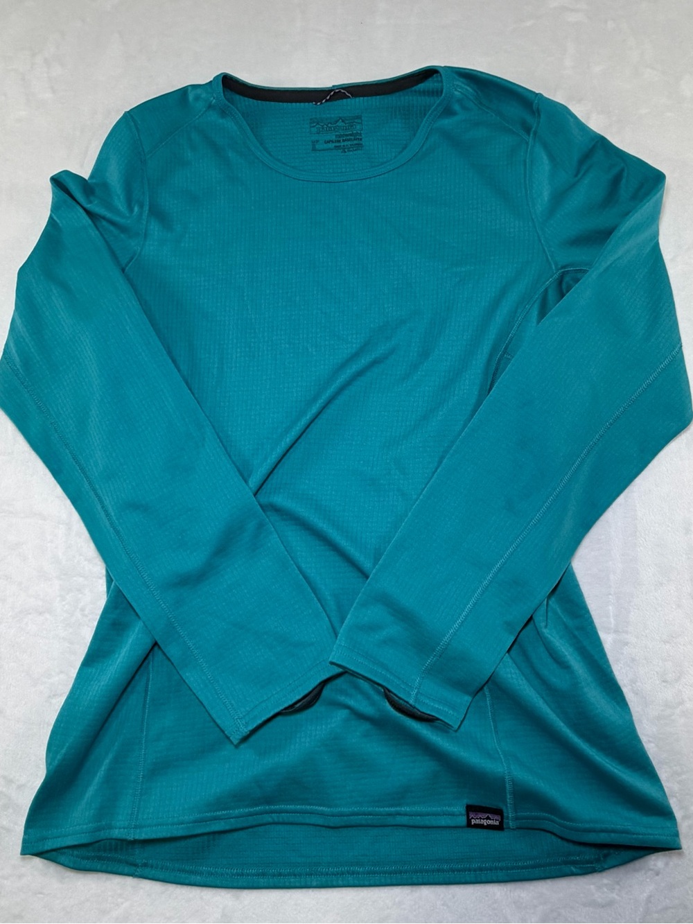 Patagonia Teal Capilene Midweight Baselayer